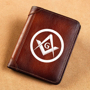 Mason Printing Leather Wallet Standard Purse