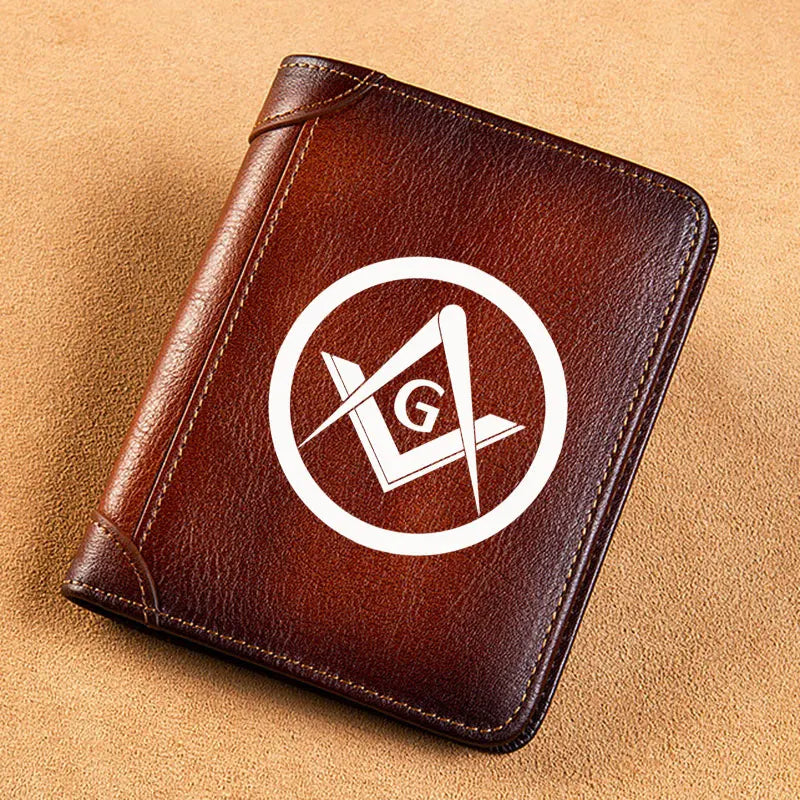 Mason Printing Leather Wallet Standard Purse