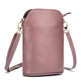 High Leather Crossbody Bags for Women Bucket Style with Shoulder Strap