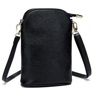 Leather Crossbody Bucket Bag for Women