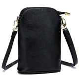 High Leather Crossbody Bags for Women Bucket Style with Shoulder Strap