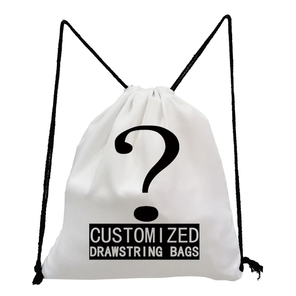 Solid Drawstring Bags Shoe Storage Bag Customizable Backpack
