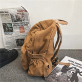Canvas Teenage School Bag Student Backpack Girl Women Daypack Teen Rucksack