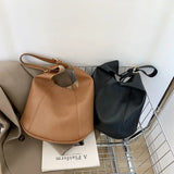High Handbags For Women Bucket Bag Latest Style PU Leather Female Crossbody Bags