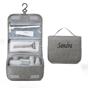 Personalized Embroidered Men Cosmetic Bag Travel Waterproof Storage Bag