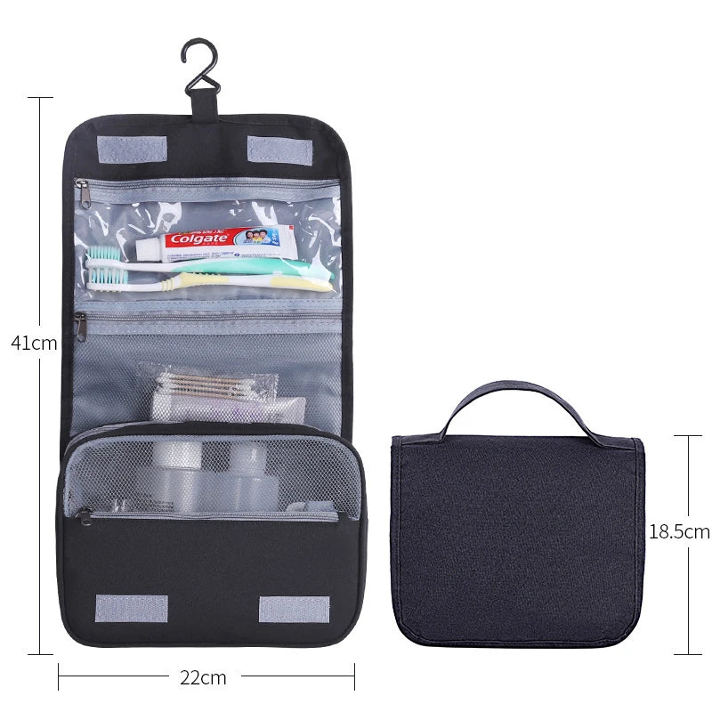 Personalized Embroidered Men Cosmetic Bag Travel Waterproof Storage Bag