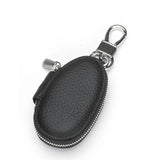 High Keychain Men Women Key Holder Organizer Pouch Cow Leather Car Key Bag