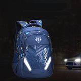 Reflective Nylon Kids School Backpack - Girl Boy School Bag