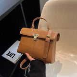 High Version Shoulder Bags For Women Large Capacity Female Texture PU Leather Me