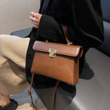 High Version Shoulder Bags For Women Large Capacity Female Texture PU Leather Me