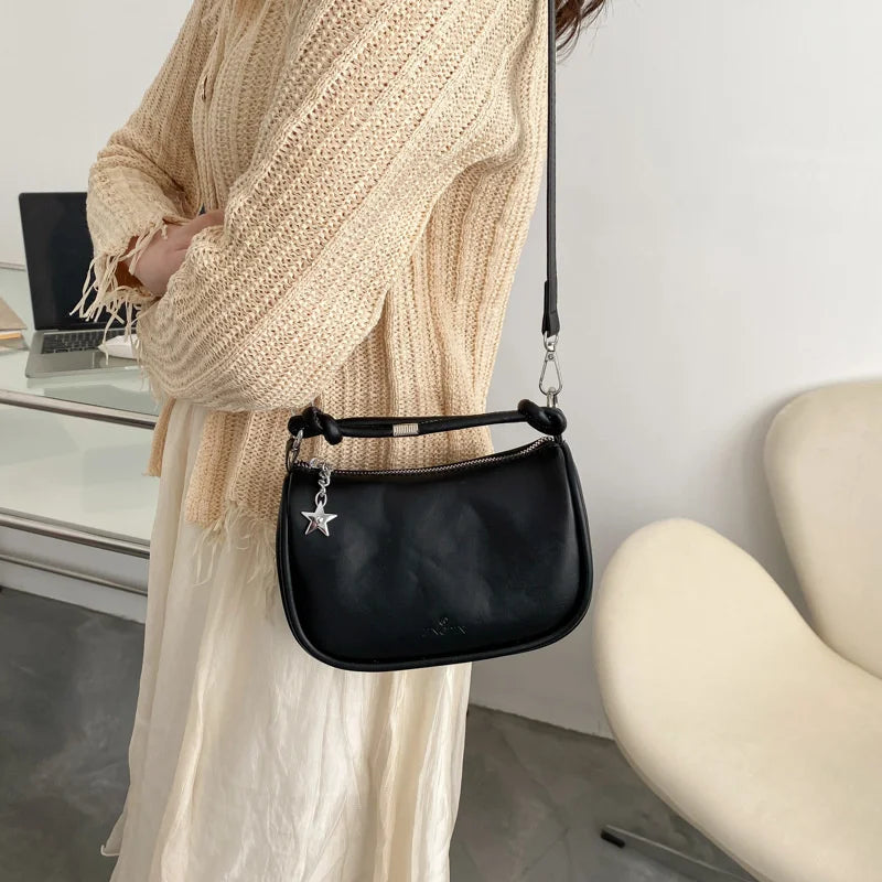 High Ladies Handbag Spring Summer Net Red Shoulder Bag All-match Messenger Bag