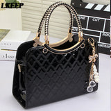 PU Leather Satchel Bag for Women - Large Capacity Handle Bag