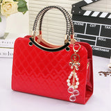 PU Leather Satchel Bag for Women - Large Capacity Handle Bag