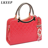 PU Leather Satchel Bag for Women - Large Capacity Handle Bag