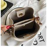 Women's Messenger Bucket Bag Vintage Handbag
