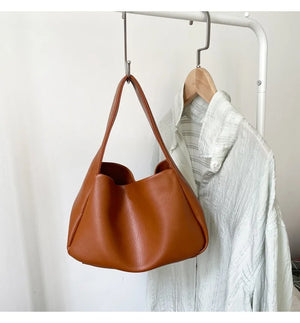 Litchi Pattern Handbag Casual Shoulder Bag