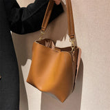 Retro Handbag Autumn Winter Solid Shoulder Messenger Bag
