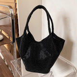 Women's Diamond Handbag Top-Handle Bag