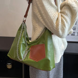 Large Capacity PU Leather Western Style Shoulder Bag
