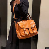High Capacity Women Retro One Shoulder Crossbody Bag