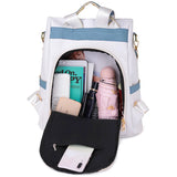 Stylish Leather Anti Theft Women's Backpack Multifunctional Shoulder Bag