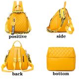 High Leather Backpack Willow Nail School Bags Anti-Theft School Bags