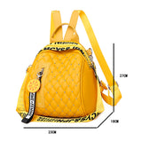 High Leather Backpack Willow Nail School Bags Anti-Theft School Bags