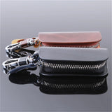 Leather Car Key Wallet Men Key Holder Zipper Key Case