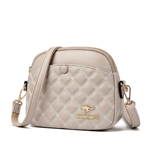 Women's Small Leather Crossbody Bag Flap Messenger Shoulder Handbag