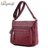 Leather Crossbody Bag for Women Shoulder Tote Lady Messenger Bag