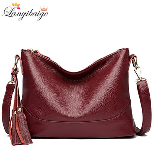 Leather Crossbody Bag Women Shoulder Tote Handbag
