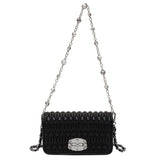 High Leather Handbag Chain Handle Shoulder Messenger Bags for Woman