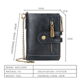 Vintage Small Mini Short Men Wallet Money Purses