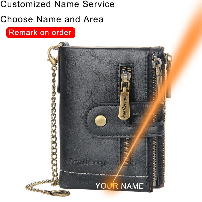 Vintage Small Mini Short Men Wallet Money Purses