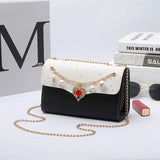 Vintage Leather Messenger Bag for Women Crossbody Clutch Purse