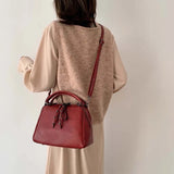Women's High Leather Messenger Bag Lady Shoulder Tote Handbag