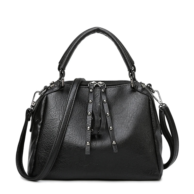 Women's High Leather Messenger Bag Lady Shoulder Tote Handbag