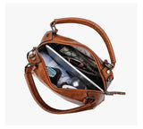 Women's High Leather Messenger Bag Lady Shoulder Tote Handbag