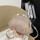Leather Shell Shoulder Messenger Bags for Women Ladies Handbags