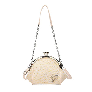 Leather Shell Shoulder Messenger Bags for Women Ladies Handbags