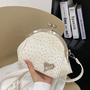 Leather Shell Shoulder Messenger Bags for Women Ladies Handbags
