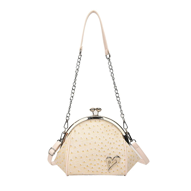 Leather Shell Shoulder Messenger Bags for Women Ladies Handbags