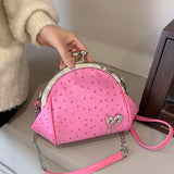 Leather Shell Shoulder Messenger Bags for Women Ladies Handbags