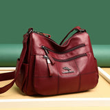 Leather Crossbody Bags for Women Handbags High Messenger Bag