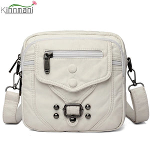 Small Leather Crossbody Handbag Women's Casual Shoulder Bag
