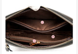 Women's Small Leather Shoulder Crossbody Bag Clutch Wallet Wristlet Purse Retro