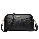 Women's Small Leather Shoulder Crossbody Bag Clutch Wallet Wristlet Purse Retro