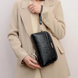 Women's Small Leather Shoulder Crossbody Bag Clutch Wallet Wristlet Purse Retro