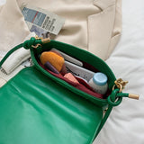 High Leather Thick Chain Shoulder Crossbody Bag For Women