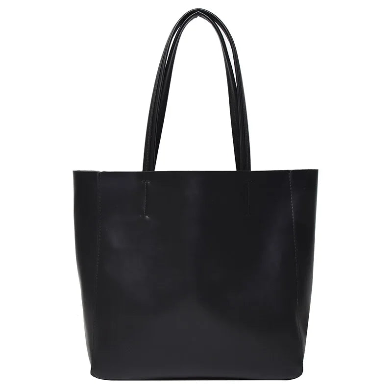High Leather Totes Bags For Women Shoulder Bags Large Capacity Shoppers Bag